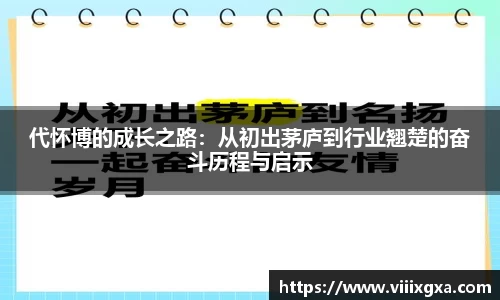 代怀博的成长之路：从初出茅庐到行业翘楚的奋斗历程与启示